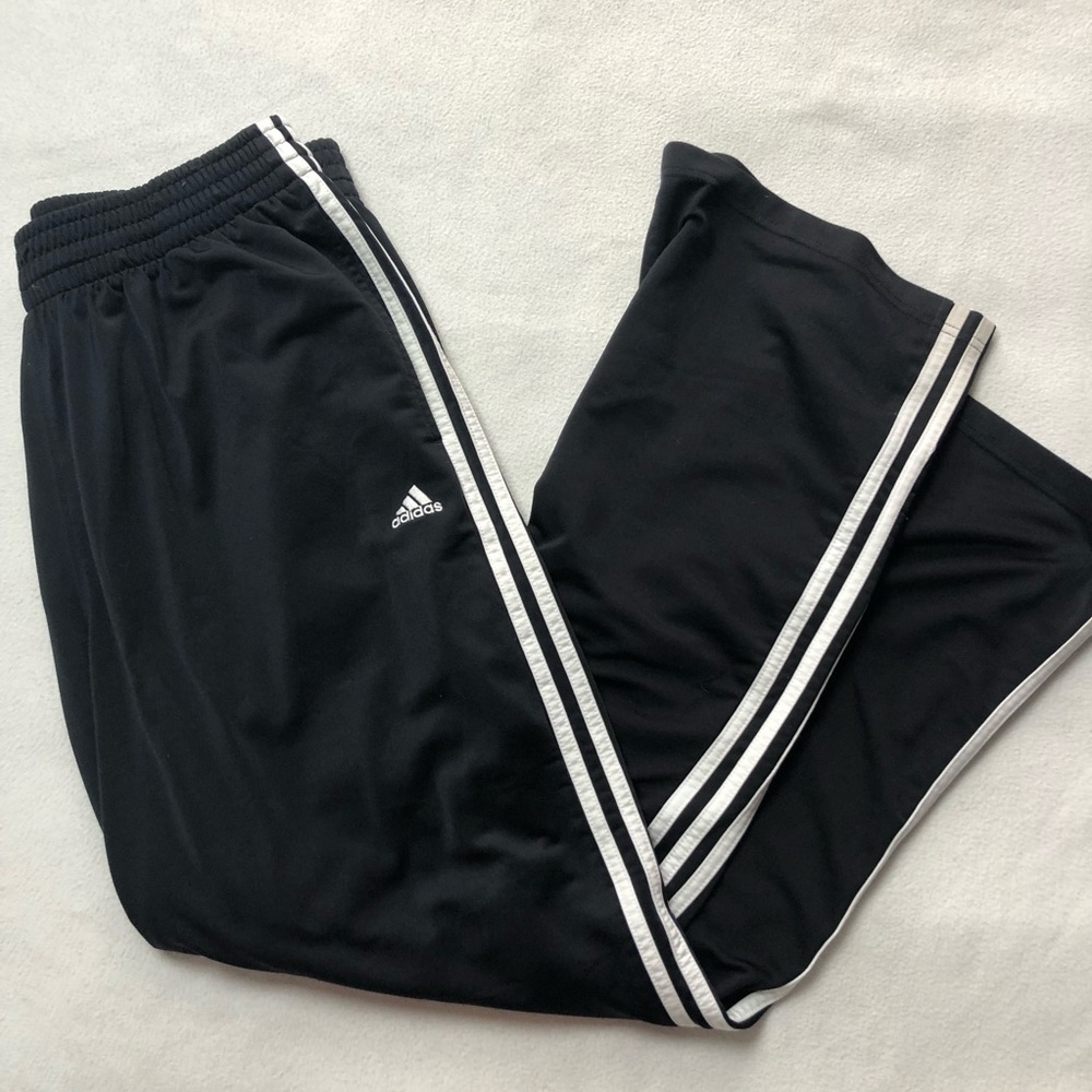 Men’s Adidas Track Pants Classic Black 3 stripe